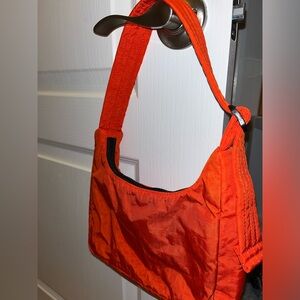 NWOT BAGGU Mini Nylon Shoulder Bag in Tomato
